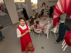 Нижегородские мастера хохломской росписи представили свое искусство на Днях русской культуры в Катаре